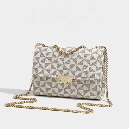 Skuldertasker til kvinder, modekæder, klassiske afslappede kuverttasker, skuldertasker, PU-budtasker til kvinder