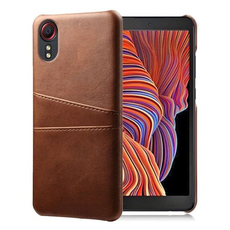 Dual Card Samsung Galaxy Xcover 5 cover - Brun