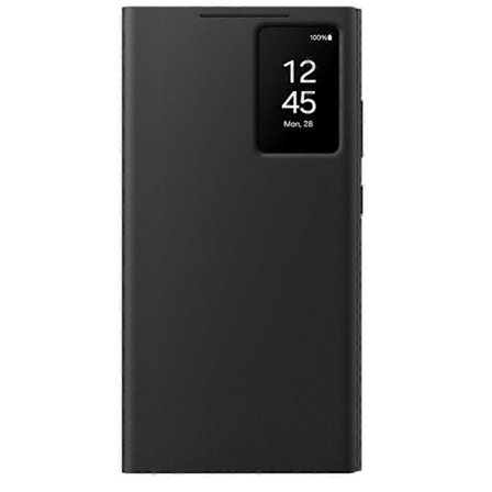 S22 Ultra S-View Plånboksfodral, Skyddande skal med smart liten skärmvisning, Fingertryckskontroll, Slimmad design, Kortficka 2025:e