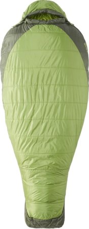 Marmot Women's Trestles Elite Eco 30 - Plus Women down sleeping bags Green Left Zip