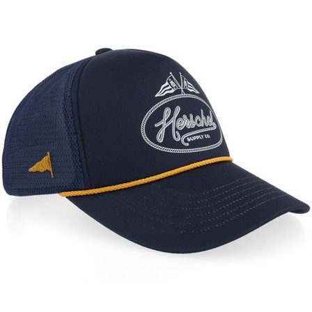 Herschel - Blå trucker Keps - Marina Mesh Yachting Cap Darkest Navy Rope A-Frame Trucker @ Hatstore