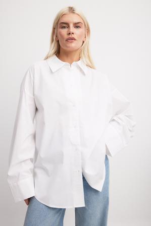NA-KD Chemise oversize à manches amples - Chemises - Blanc - EU 34