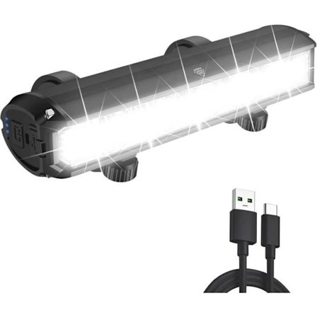 LeuKoles Ljus Cykel Fram, 3250 lumen LED Cykel Lampa kraftfull 4 Läge Cykel Lampa 8000mah Uppladdningsbar USB Vattentålig IPX5 Ljus