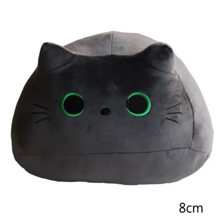 Kawaii Sort Kat Ca. 8cm Pude Plys Dukke Legetøj Søtte Søtte Høj Kvalitet Gaver