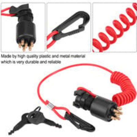 Johnson Evinrude 5005801 Veneen Sytytyksen Avaimen Kytkin ja Turvaköysi