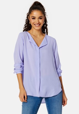 VILA Lucy L/S Shirt Sweet Lavender Klær