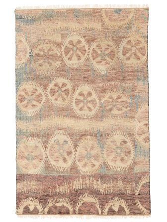 Hand Knotted Oushak Indo Rug 200X305 Orange/Brown