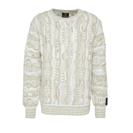 Carlo Colucci trui , Beige , Heren , Maat: S