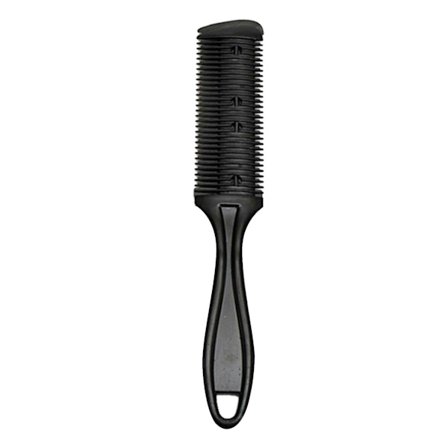 Hårklippeskam med 2 Blade Solid Barber Hårklippeskam Ergonomisk Håndtag Hårpleje Værktøj Ny