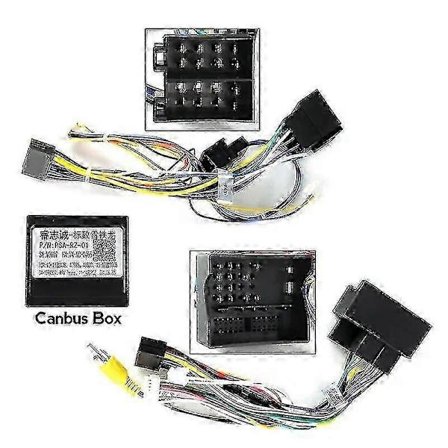 Til Peugeot 307 2004 - 2013 Bilradio Instrumentbræt Panelramme Strømledning Canbus Bil Videokabel Ledninger