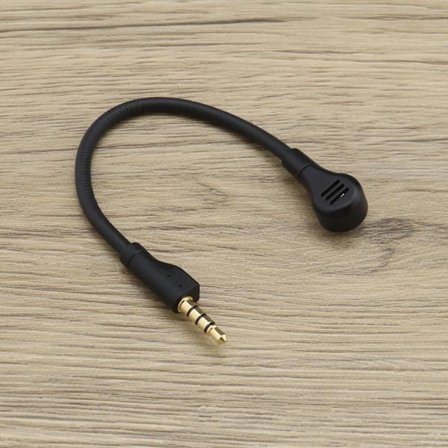 Ersättning för spelheadsetmikrofon med skumskydd, kompatibel med Steelseries Arctis 1 RAW, avtagbar mikrofon, spelmikrofon, svart