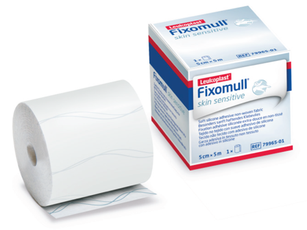 Leukoplast Fixomull Skin Sensitive Fikseringstape, 5 cm x 5 m, 1 stk.