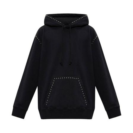 MM6 Maison Margiela Studded hoodie Sort, Herre