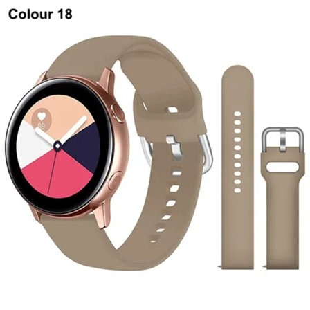20 mm 22 mm kompatibel med Samsung Galaxy Watch Active 2 Watch 3 4 5 6 45 mm 42 mm 47 mm Gear S3 Armbandsrem Amazfit bip Color 18 22mm