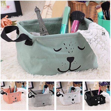 Dirty Barrel Brettbar Foldbare Oppbevaringsbokser Vaskeromskurv