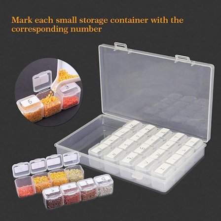 /#/Diamantmaleri Tilbehør, Opbevaringsboks Sæt Pen, Lim, Pincet/#/