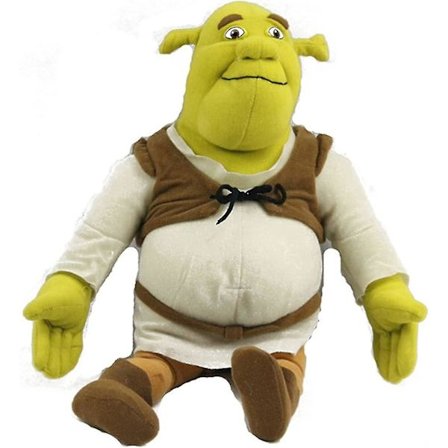 Superstar Shrek Er Her, Shrek Plysjdukke, Lekegave (38 cm, 40 cm)