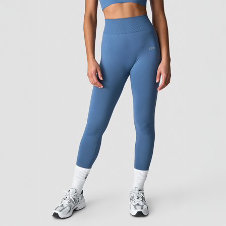 ICANIWILL Define Seamless Tights, Dusty Steel Blue