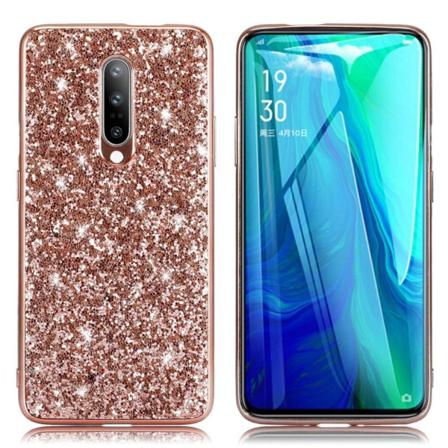 Glitter OnePlus 7 Pro kuoret - Ruusukulta Pink