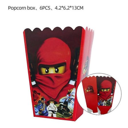 Födelsedags Ninja Tema Festtillbehör Servis Tallrik Mugg Servetter Bordsduk Dekorationer Banner Ballong För Pojkar