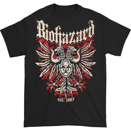 Biohazard Crest Logotyp (2-sidig) T-shirt L