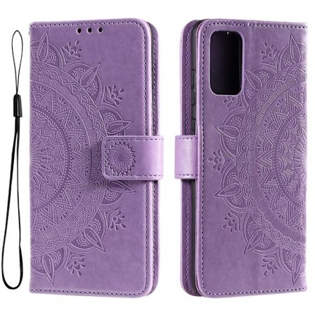 SKALO Samsung A33 5G Mandala Flip Cover - Lilla