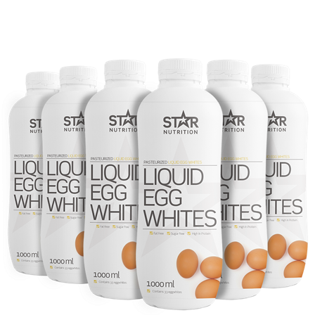 Bagning & Madlavning Star Nutrition 6 x Flydende æggehvider, BIG BUY 1000 ml - Bodyman.dk