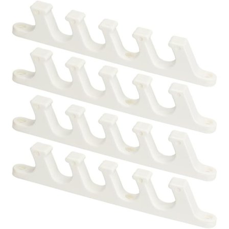 4 stk Justerbare Fester i Flere Posisjoner, 5-Posisjoners Justerbart Solstol Feste, Erstatningsdeler for Utendørs Solstoler, Ryggstøtte - WELLNGS