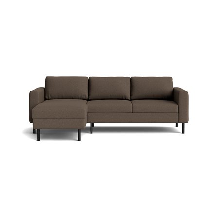 Oslo chaiselong sofa, vendbar Cona Grå/Beige - Komfortabel hjørnesofa med nozag fjedre - 261x157x77cm - Vendbar Chaiselong Sofa