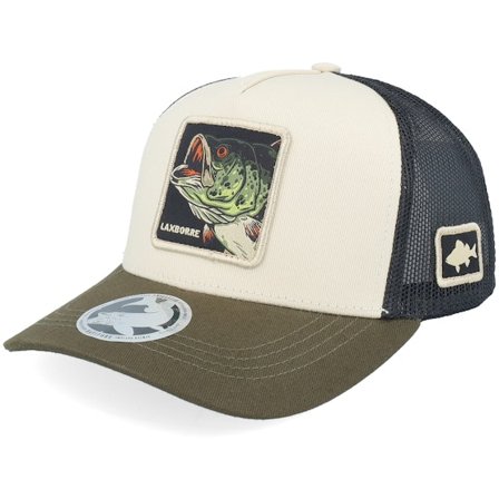 Kinder Skillfish - Grün trucker Cap - Kinder Ivory/Black/Dark Mash A-Frame Trucker @ Hatstore