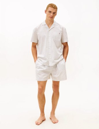 Tommy Hilfiger Ss Woven Pj Set - White - XL