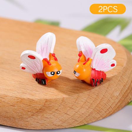 2st Fjärilsfigur Miniatyr Trädgårdsprydnader Mini Craft M