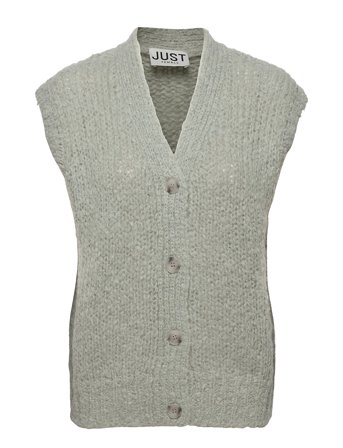 Erida Knit Vest Grey Just Female