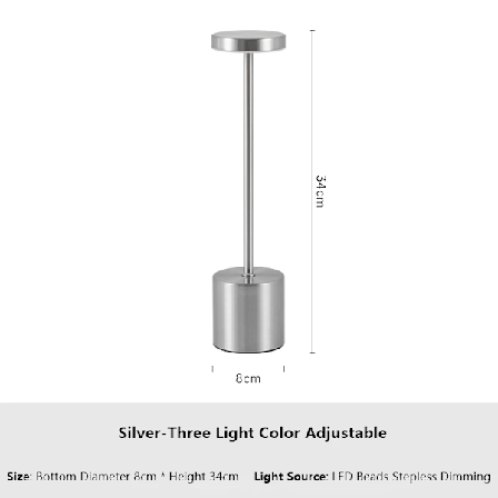 Enkel Touch Sensor LED Bord Lampa Laddbar Skrivbord Lampa