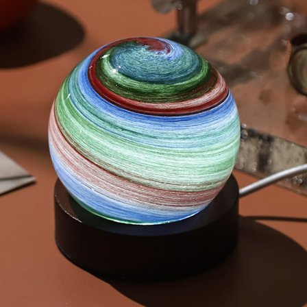 Födelsedagsmånadskonstglober nattlampa 3D-tryckt månlampa för sängbord barnrum dekorativ liten lampa