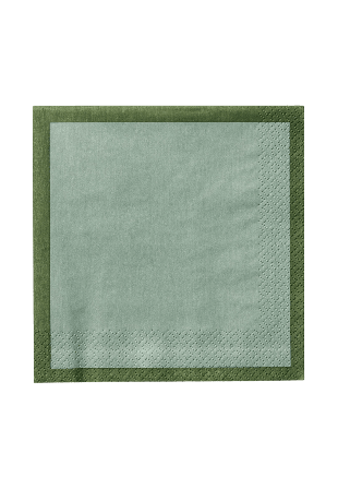 Iittala pappersservett 33cm skogsgrön-mint Servetter & servettringar Grön 33 CM