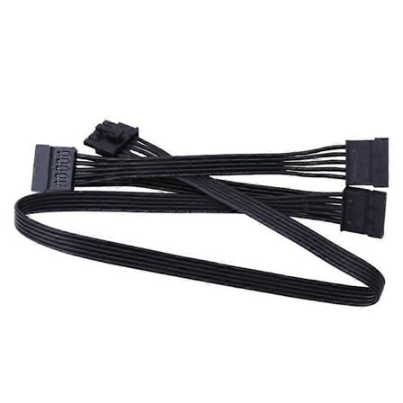 5-pins til 3x SATA 15-pins strømforsyningsmodul for SATA-enheter med enkelt 5-pins 80CM db