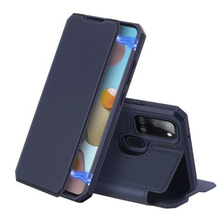 Samsung Galaxy A21s - Dux Ducis Shockproof Plånboksfodral - Blå Blue Blå