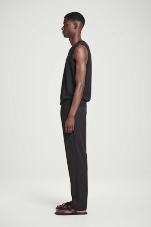 COS Homme Pantalon Droit En Coton in Marron