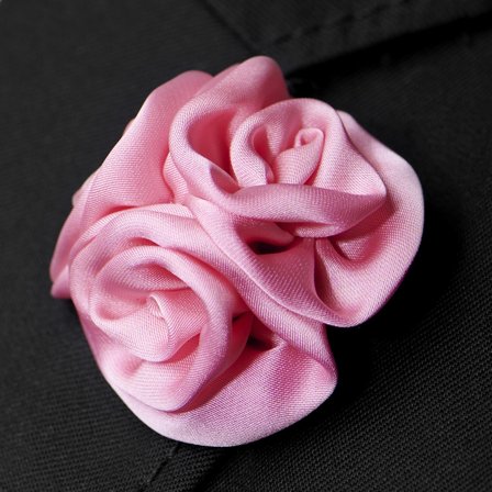 Broche pour homme à fleur de rose rose pour hommes - Broches en forme de fleur