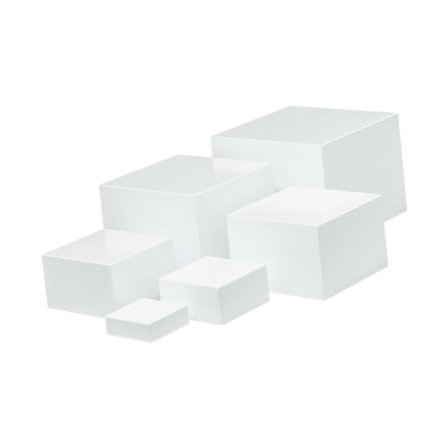 6 Stk. Buffet Riser Kube Display Nesting Risers for Buffet Bursdagsfest
