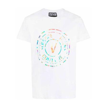 Versace Jeans Couture Vembl Iridescent T-Shirt Hvid, Herre