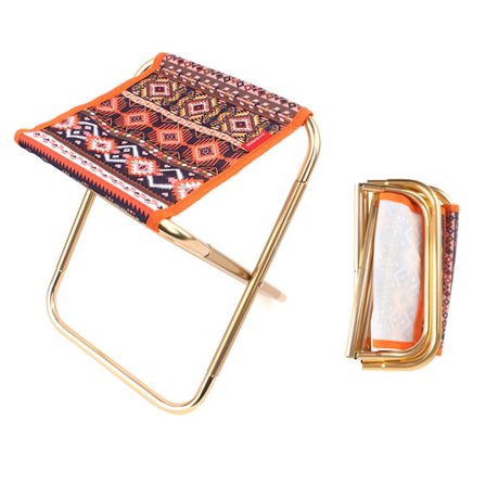 Retkituoli, Mini kokoontaitettava tuoli kantolaukulla, alumiiniseoksesta valmistettu kevyt kokoontaitettava kalastustuoli ulkokäyttöön