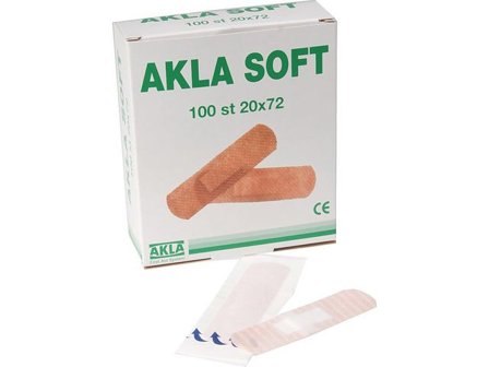 AKLA Plåster Soft nonwoven 34x72mm 100/fp - Lyreco - Skyddsutrustning > Första Hjälpen > Plåster
