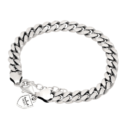 by BILLGREN Silverarmband | Pansar 8 Mm Nobel Accessoarer Herr Silver 19 cm