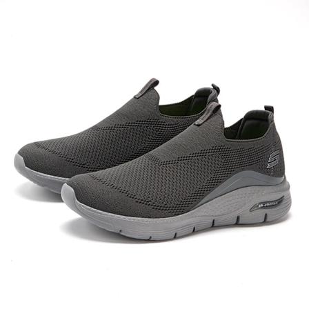 Flyvende Herre Sport Løbesko Mode Åndbar Bomuld Skolisser Forhøjet Hæl Sneakers Mesh Casual Sportsko GRAY 46