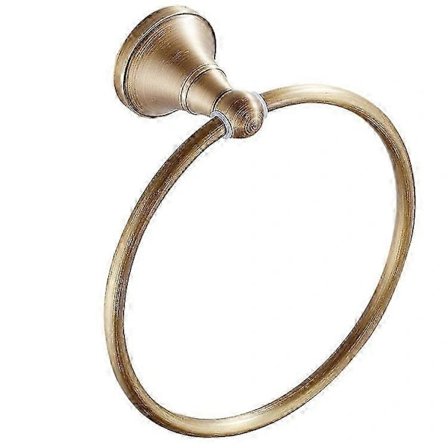 /EA/Mässing Handdukshållare, Borstad Antik Finish, Väggmonterad Handdukshängare för Badrum