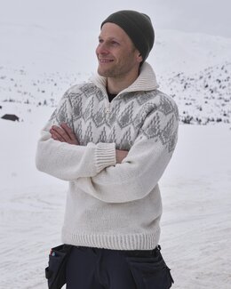 Tröja Eventyrlig Zip Natur