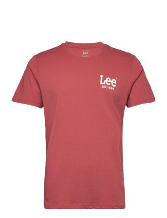 Subtle Logo Tee Red Lee Jeans