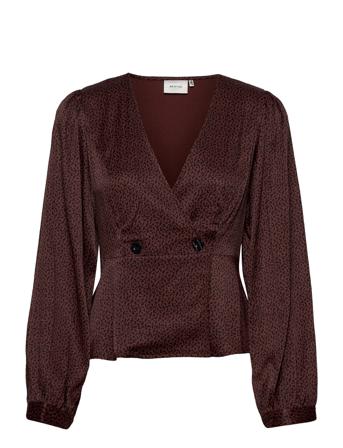 Ilagz Blouse Brown Gestuz